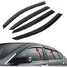 Deflector Guards Rain Shield Visors 4DR Vent Honda Accord Sun Window - 1