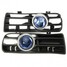 Blue Front VW LED Fog Lights Lamp Angel Eyes Bumper Grille - 1