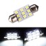 Number Plate 9 SMD Xenon White 38mm 1W LEDs Festoon Bulb Interior Light - 1