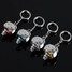 Cartoon Key Chain Static Car Eliminator Electrostatic Big Head - 3