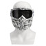 Clear Grey Mask Dark Detachable Modular Goggles Motorcycle Lens - 1
