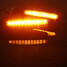 Motorcycle LED Turn Light 2Pcs Signal Indicator Blinkers Amber - 8