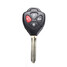Toyota Carola Button Remote Key Shell Uncut Blade - 2