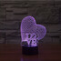 Colorful Decoration Atmosphere Lamp Christmas Light Touch Dimming Led Night Light 100 Love - 1