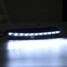 Pair White LED DRL Fog Light Daytime Running Light Audi Q7 Turn Signal Yellow - 5
