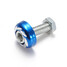 M5 Universal Motor Bike Body Wind Screenn 5mm Blue Kit Screw Bolt - 7