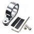 Clamp Mounts Universal Silver Motorcycle Handlebar 32mm Clock - 2