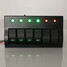 Circuit Breaker Gang LED Marine Boat Bridge Rocker Switch Panel - 6