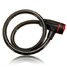 BLACK MOTORCYCLE Lock Cable Steel Coil 60CM Heavy Duty with 2 Keys - 2
