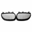 M5 E60 E61 Black Front Sport Pair Wide Kidney Grille Grill for BMW - 2