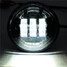 4.5 Inch Headlight Black 2Pcs Harley Motorcycle Passing 6000K LED Spot Fog - 6