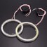 COB Headlight Aperture Daytime Running Light DRL 2Pcs Angel Eyes Ring 80mm - 6