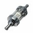 Finish 8mm Chrome Fuel Filter Petrol Diesel Inline - 2