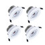 Panel Light 4pcs Zdm Lights Dimmable 500-550lm 6w Ac110v/220v - 1