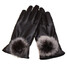 Thickened Winter Warm Outdoor Leather Gloves Vintage Girl Women Driving Mitten Soft - 6