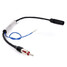 Male Female Car Antenna Radio AM Interface FM Amplifier Booster Signal - 3