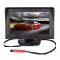 Reverse Rear View Backup Camera Mirror 4.3inch TFT LCD Monitor Car HD Kit - 1