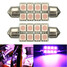 C5W 42mm Light Bulb Pink Canbus Festoon Dome Map Interior SMD LED - 1