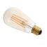6w Ac 220-240 V Dimmable Decorative St64 Led Filament Bulbs Amber E27 1 Pcs - 2