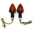 Turn Lights Indicators Stalk 12V Bulb Amber Blinker 2x Motorcycle - 2