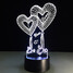 100 Love 3d Led Lights Heart Gifts - 6