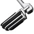 Adjustable 1.25inch Harley Davidson 32mm Short Mount Long Chrome Angled Foot Pegs Pedals - 7