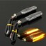 Signal Indicator Blinkers Amber 4pcs Light Shell Motorcycle LED Turn Carbon Body - 6