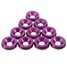 Fender Aluminum Dress Up Bolts Purple Honda Bumper Washers - 2