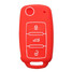 3 Button VW Shell SKODA Seat Silicone Key Cover Keyless Entry Remote Fob - 8
