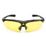 Eyewear Night Unisex With 4 Semi Lenses Driving Rimless Oval Glasses Goggles UV400 Sunglasses - 5