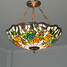Dining Room Retro Glass Inch Fixture Light Pendant Lights Living Room Tiffany - 3