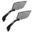 Rear View Mirrors Motorcycle Aluminum Handle Bar End Carbon Side - 3