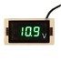 Red Green LED Digital Display Voltage Voltmeter Blue 12-24V Panel Motorcycle - 2