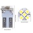 5-SMD White Car License Plate Light 168 194 T10 LED Bulbs - 4