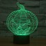 Shape Color-changing Halloween Night Light Pumpkin 3d Light Motion Sensor - 3