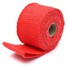 Header Strips Red Shields Heat Insulation Turbo 4.5m Metal Exhaust Pipe Wrap - 4