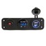 Colors Car 30V Lighter Port Voltmeter Car Dual USB 5V 2.1A Light Charging Different 6V 1A - 3