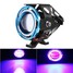 12V-80V Hi Lo Motorcycle LED Sharp Spotlight External Flashing Headlight Beam Purple Light - 1
