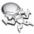 Auto Decal Label Bonnet Logo Sticker Skull Silver 3D Car Emblem Badge Motorcycle - 3