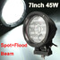 Working Light 7 Inch Beam Flood Spot SUV Boat LED 45W Off-road Jeep ATV - 7