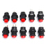 10pcs 1.5A ON OFF 3A Latching SPST Red 250V 125V Push Button Switch - 1