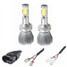 Pair COB LED 22W Lamp Conversion Pure White Upgrade Car 6000K Hi-Lo H1 H3 Beam Headlight - 1