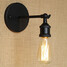 Minimalist Aisle American Cafe Wall Sconce Black Bedside Restaurant Bar Wrought Iron - 3