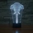 100 Color-changing 3d Illusion Led Table Lamp Night Light Amazing Shape - 2