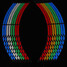 Multi Color Stickers Tape Stripe Reflective Wheel Rim Decal - 4