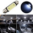 Bulb DC 12V 39MM Roof Car White Reading COB LED Light Lamp Festoon Dome Map - 1