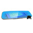 Tachograph Dual Lens Night Vision HD 1080P Wide Blue Car DVR Rear View Mirror - 2