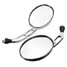 Right Motorcycle Motor Bike Rear View Side Mirrors 2Pcs 10mm Silver - 4