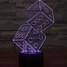 Three Led Illusion 100 Night Light Table Lamp 3d Mens - 2