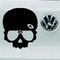 Skull Demon 14*14cm Skeleton Motorcycle Wind Shield Reflective Car Sticker Decal - 2